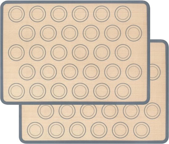 Set di 2 Tavole di Cottura in Silicone Riciclabili - Antiscivolo, Resistente al Calore e Ideali per il Microonde (42 x 29,5 cm)