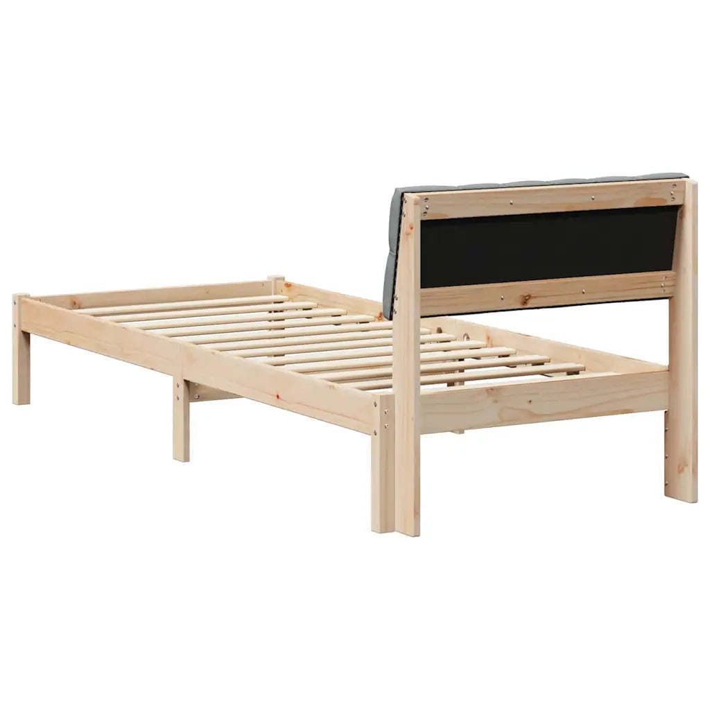 Struttura del Letto Marrone e grigio chiaro 75 x 190 cm 878649