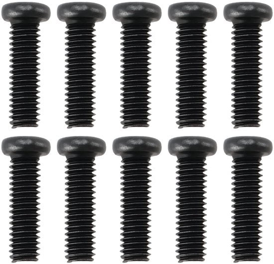 Viti di sostituzione per TV - Montaggio TV - Nero - M4 x 14 mm - Per Samsung BN96-38693A - 10 pezzi