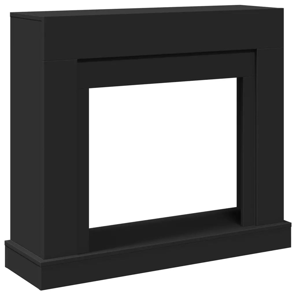 Cornice per Camino Nera 100x30x87,5 cm in Truciolato 854563