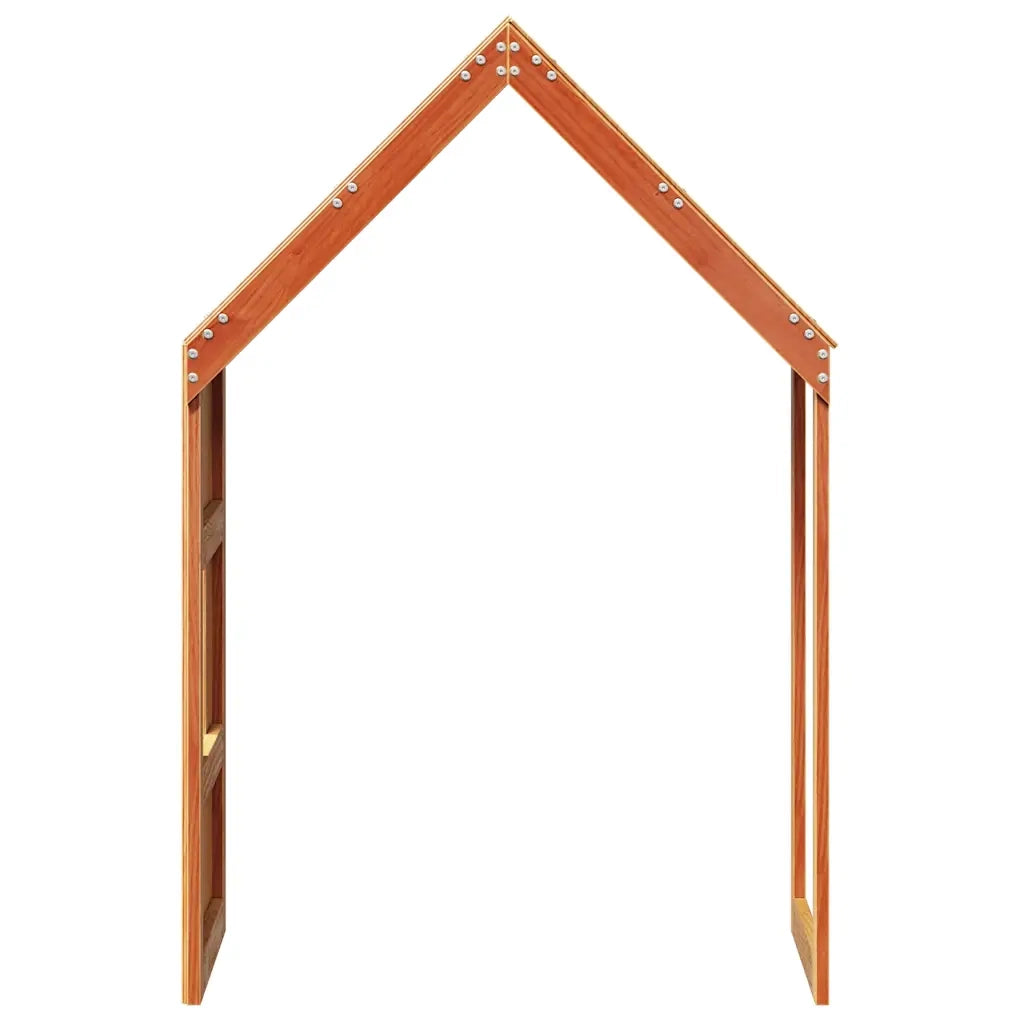 Tetto Letto Bambini Marrone Cera 60x99x139,5 cm Massello Pino CFW5235763
