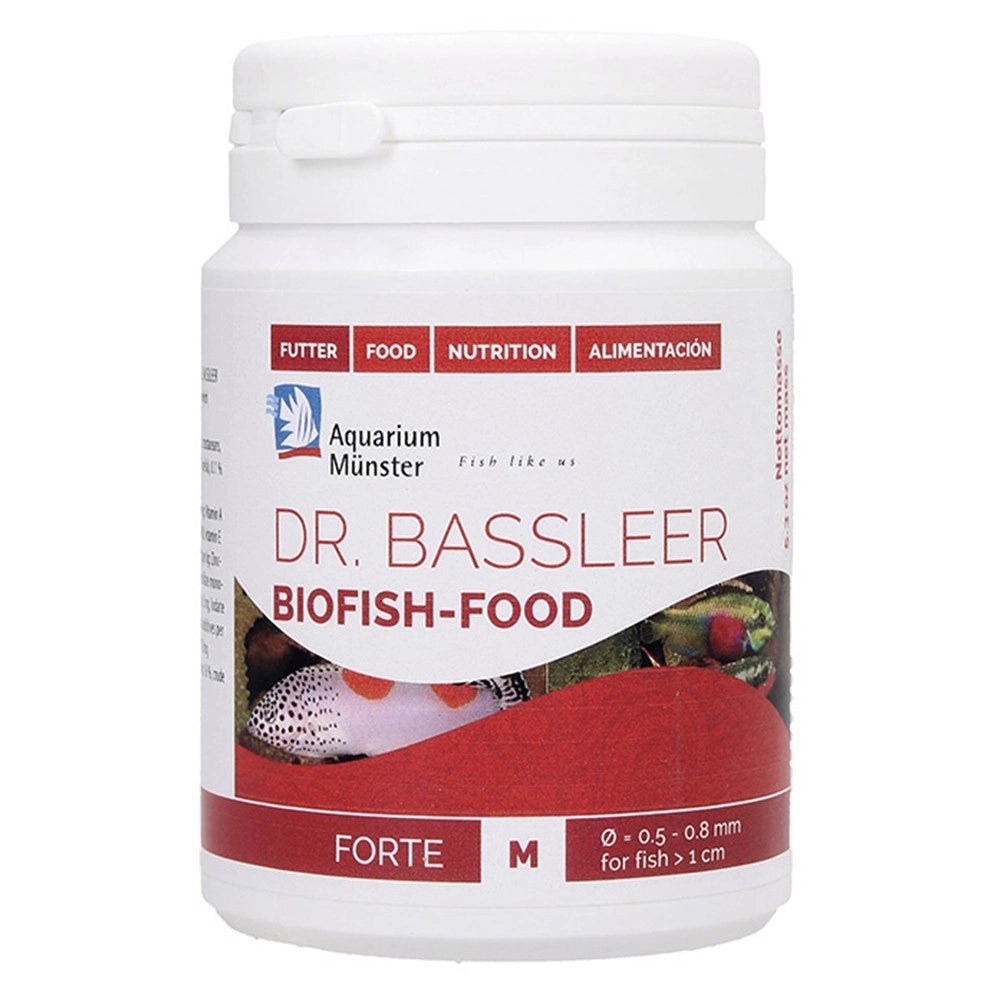 Aquarium Munster Dr.Bassleer Biofish Food Forte M Granulometria 0.5-0.8mm Formato: 250 ml