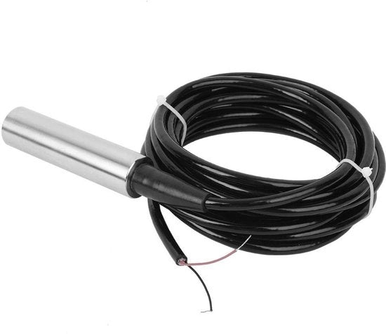Sensore di Livello Liquido 12-32VDC - Regolatore di Livello Acqua - Sensore in Acciaio Inossidabile - Portata di Misura 0-5m - Protezione IP68 - Uscita di Segnale 4-20mA - Sensore di Livello Acqua