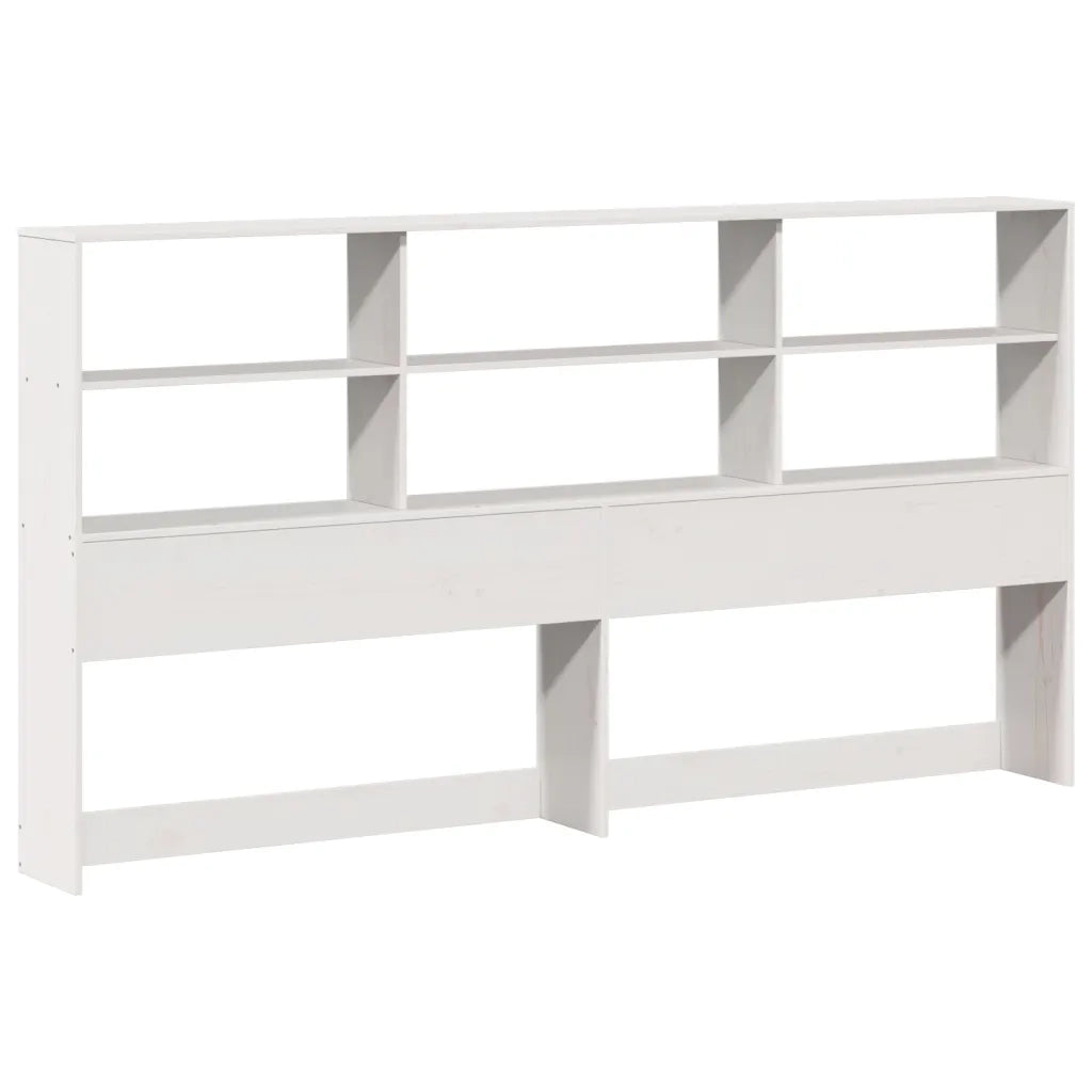 Letto Libreria senza Materasso Bianco 180x200 cm Legno Massello 3323930