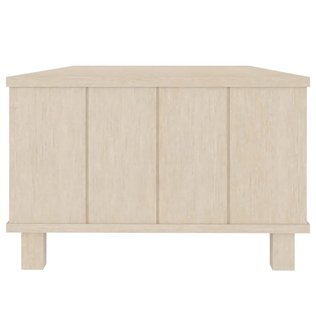 Tavolino HAMAR ambra 100x55x35 cm in Legno Massello di Pino 340452