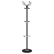 Appendiabiti con Portaombrelli Nero 180 cm Ferro Verniciato CFW3842603
