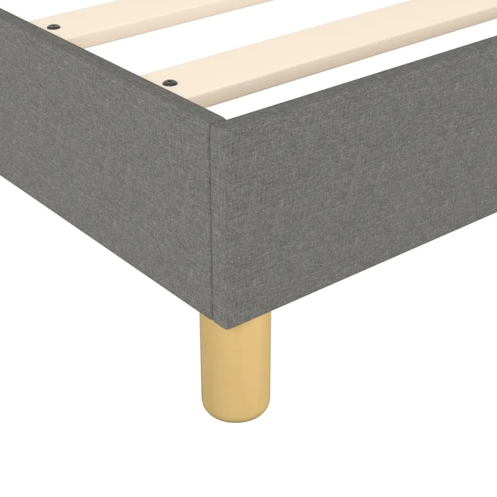 Struttura Letto a Rete a Molle Grigio Scuro 140x190 cm Tessuto 3120607
