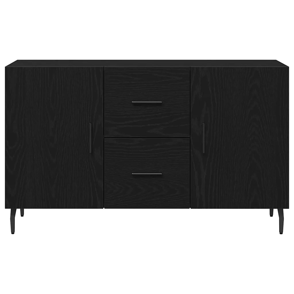 Credenza Rovere Nero 100 x 36 x 60 cm Legno multistrato 862959