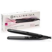 Bellissima 11874 Imetec Piastra Creativity per Capelli Lisci o Mossi con Rivestimento in Ceramica Diamond 5 Temperature Regolabili da 150 a 230°C Piastre Flottanti Riscaldamento Rapido Cavo Girevole 1,8 m colore Nero Rosa