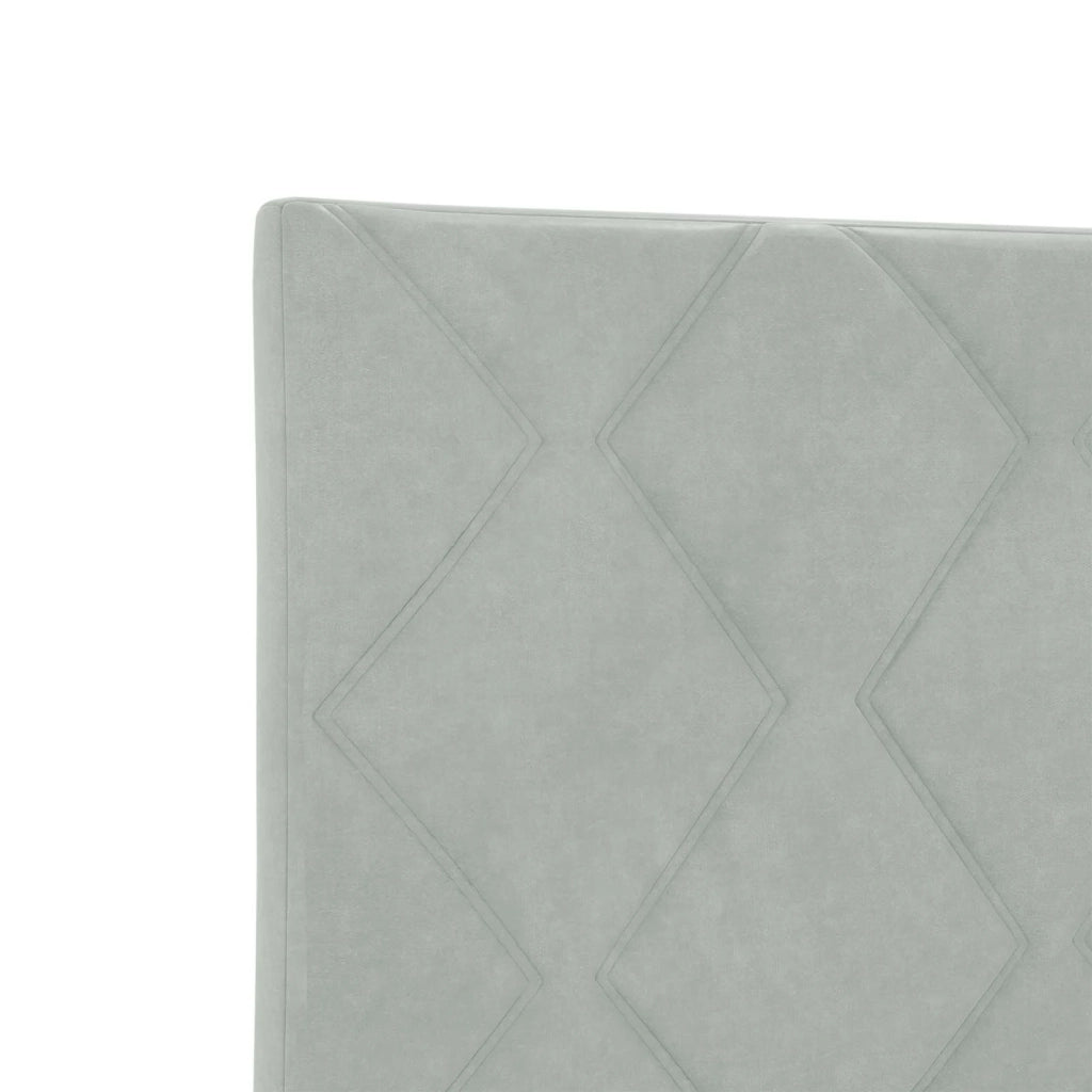 Letto ottomano con materasso Grigio Chiaro 80 x 200 cm Velluto 3457755
