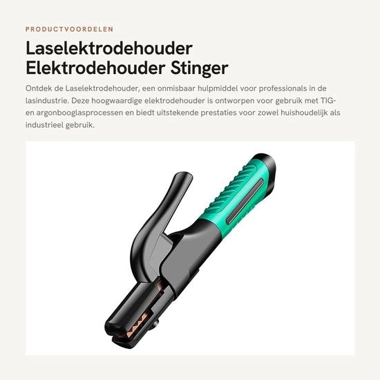Accessori per argonboog - Selektrode holder - 600A - Materiale di alta qualità a base di rame - Professionale - Adatto per uso in...