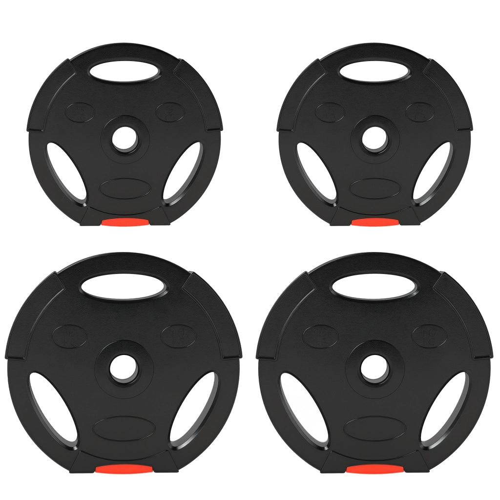 Set Pesi per Allenamento ¨C Minimal ¨C 2x10 kg e 2x5 kg, Nero