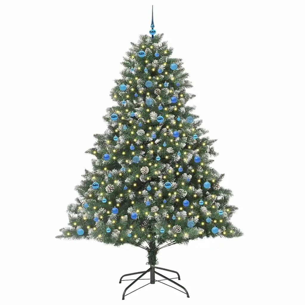 Albero di Natale artificiale con 300 LED Verde 240 cm 3395264