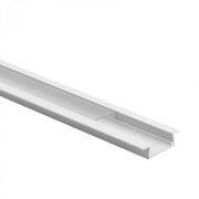 Profilo LED incasso P02 bianco diffusore trasparente 2m Ecolight