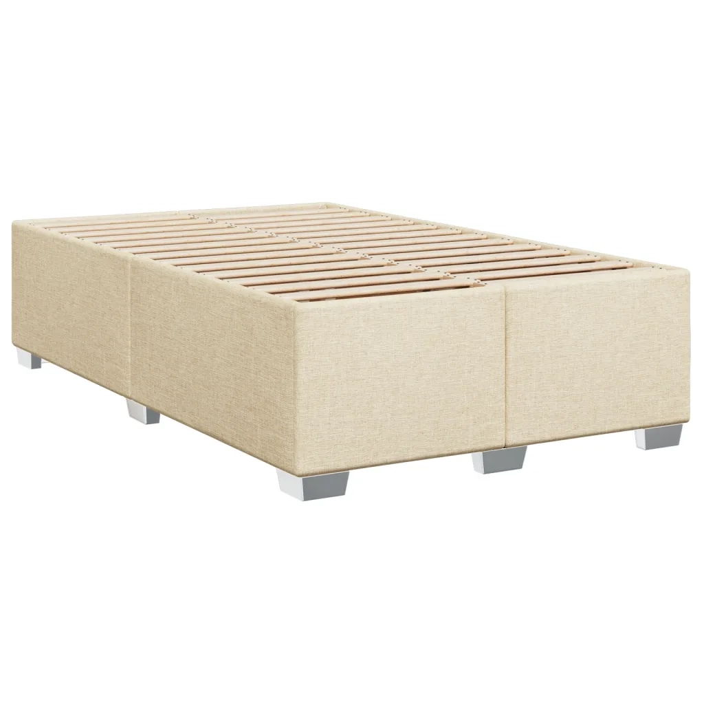 Giroletto a Molle con Materasso Crema 120x200 cm in Tessuto 3288167