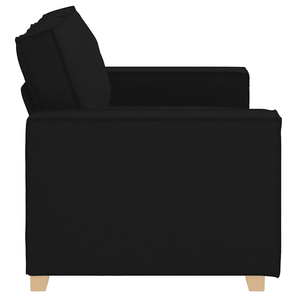 Divano a 2 posti Nero 160x78x84 cm Tessuto 4104972