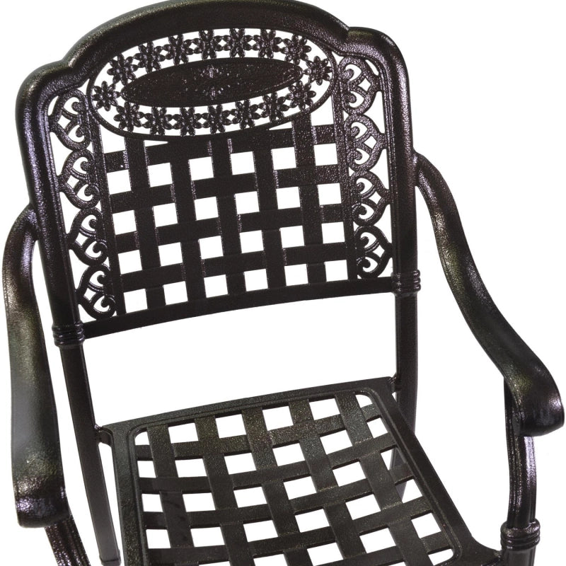Completo pranzo alluminio pressofuso Maryland bronzo 7 pezzi