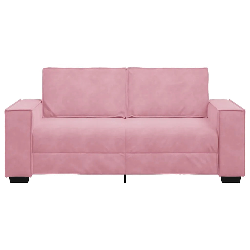 Divano a 2 Posti Rosa 180x78x84 cm in Velluto 4105023
