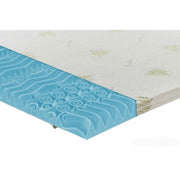 Topper correttore fresh memory pantografato alto 5cm 9 zone - rivestimento all’aloe vera - 160x200