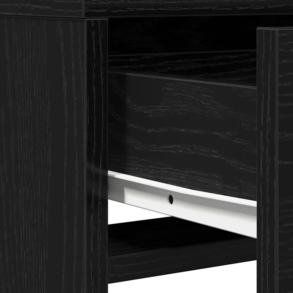 Tavolo da Trucco Rovere Nero 50 x 41 x 135 cm Legno multistrato 865092