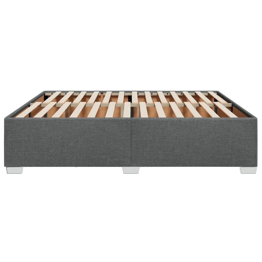 Giroletto senza Materasso-Struttura Letto Grigio Scuro 180x200 cm Tessuto 977926