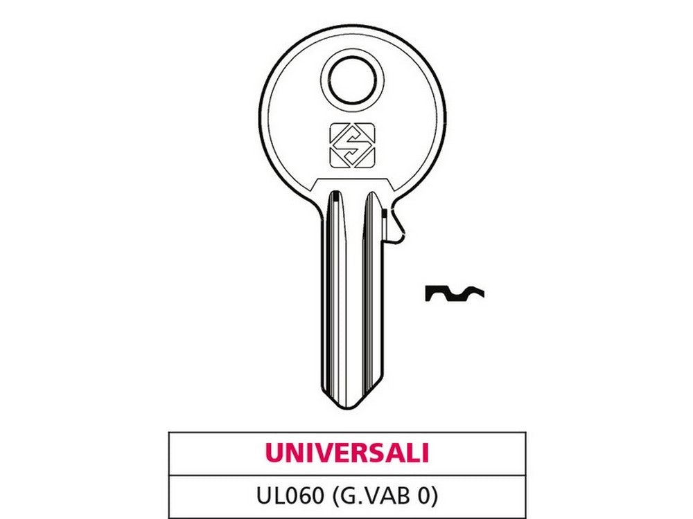 100pz chiave asc ul060 (g. vab 0) universale cod:ferx.vit47724