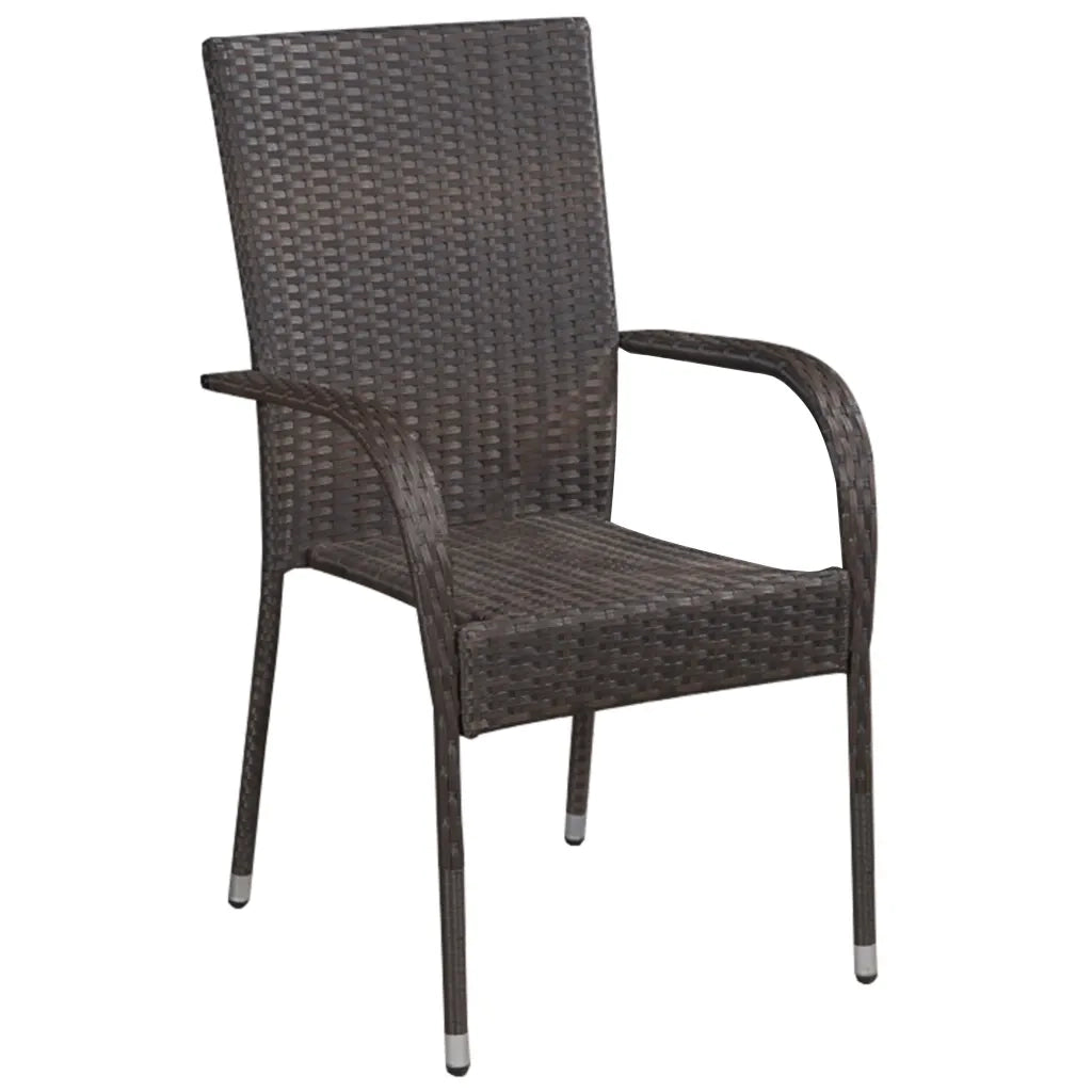 Set Mobili da Pranzo per Giardino 5 pz Marrone 3068749