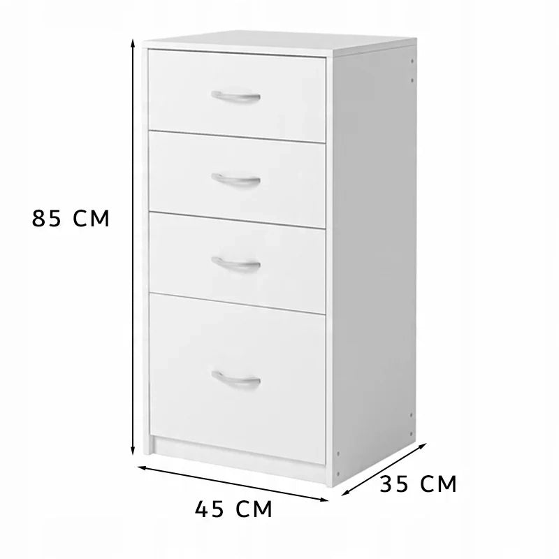 Libreria Bianca 45x35x85 cm Ideale per Ogni Ambiente