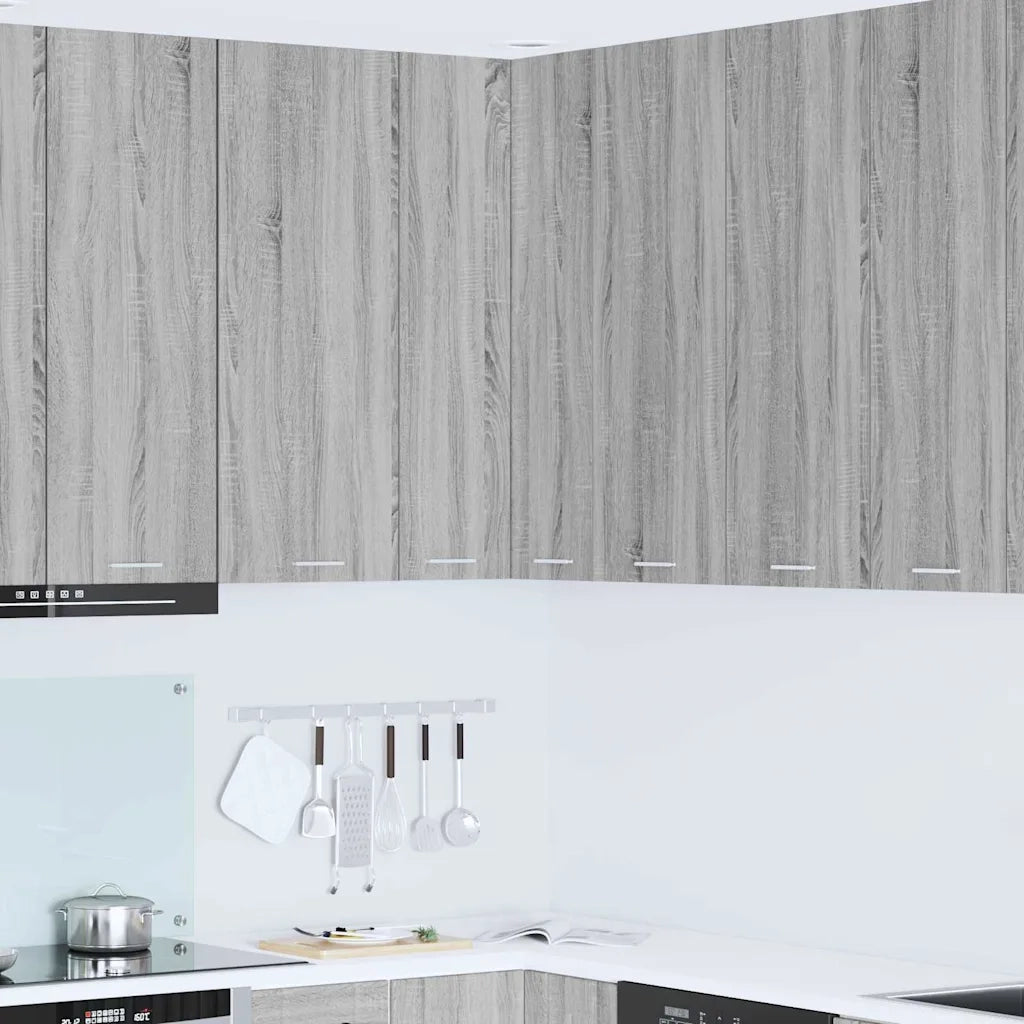 Armadio pensile | Mobile da Cucina Grigio Sonoma e Bianco 57 x 57 x 100 cm