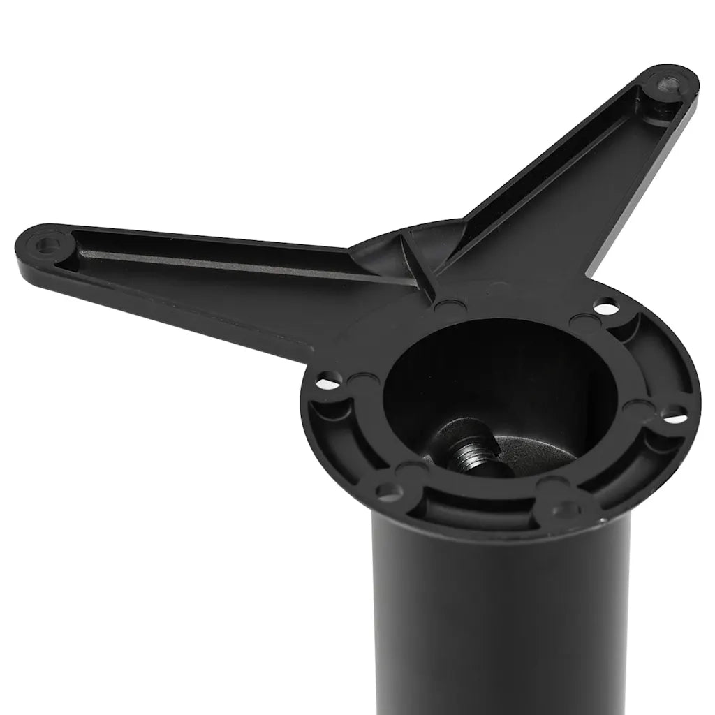 Set Gambe per Tavolo 4 pz | Piede del tavolo Nere Regolabili in Altezza 710 mm
