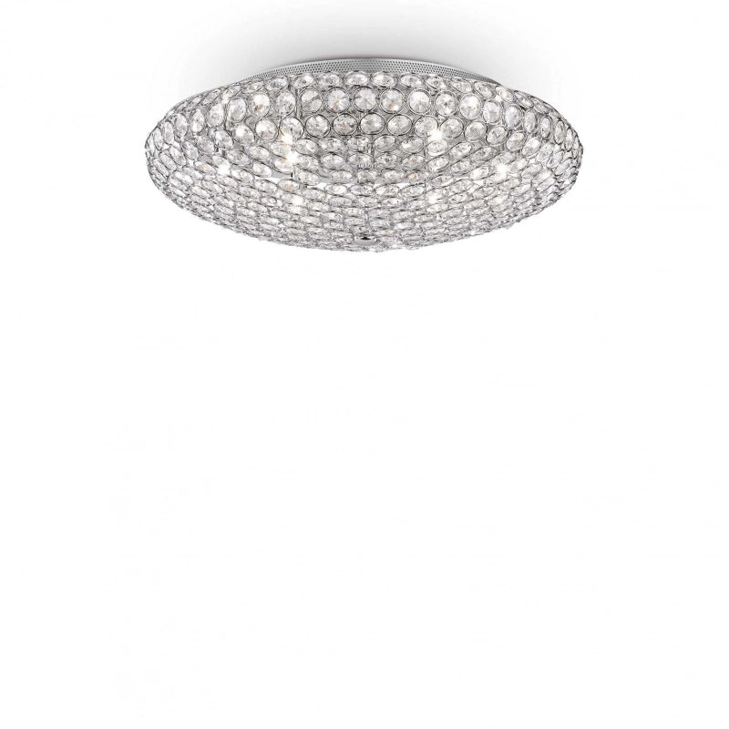 Lampada Da Soffitto King Pl9 Cromo Ideal-Lux