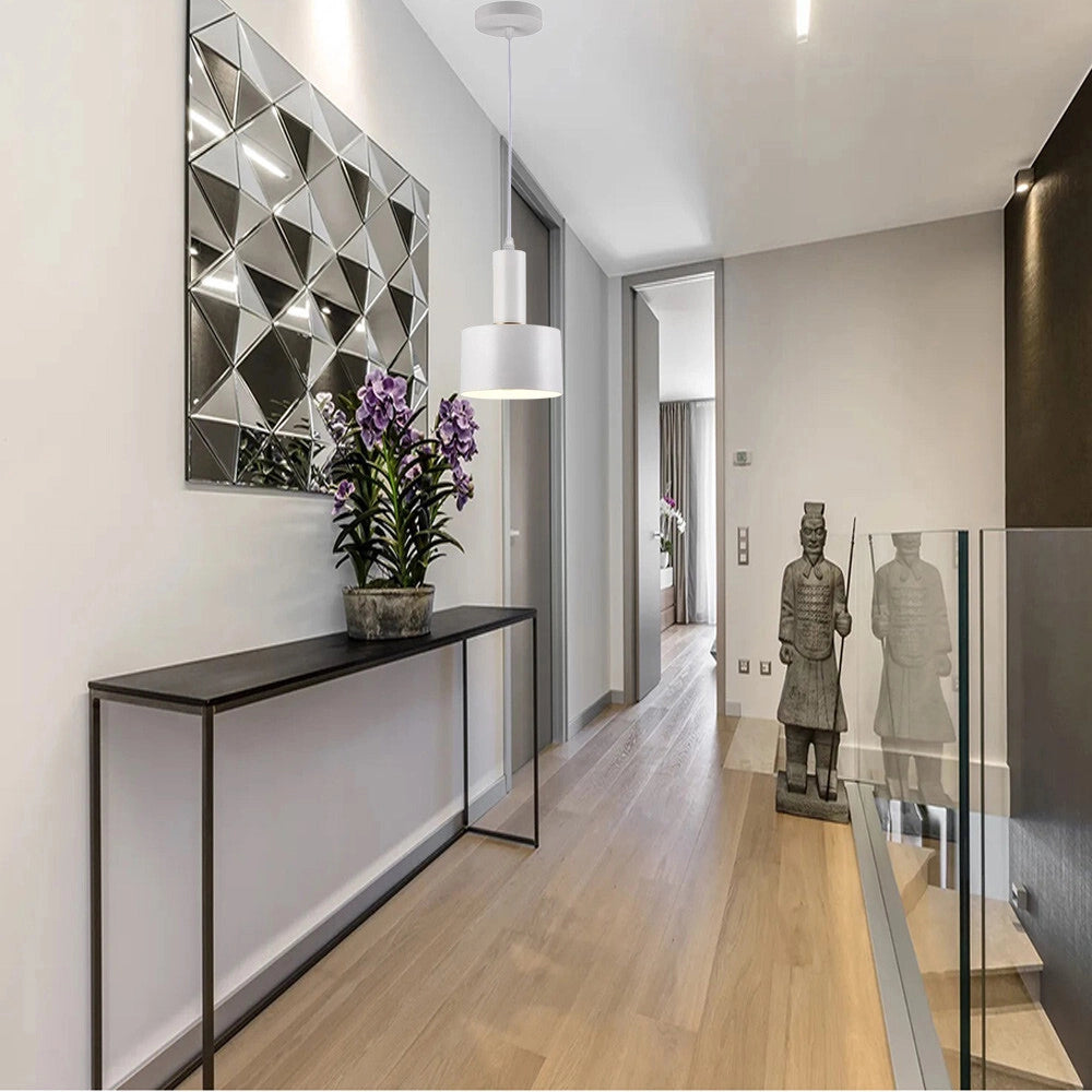 Trade Shop - Lampadario A Sospensione Soffitto E27 Lampada Pendente Minimal Per Cucina Isola Snack A22 -