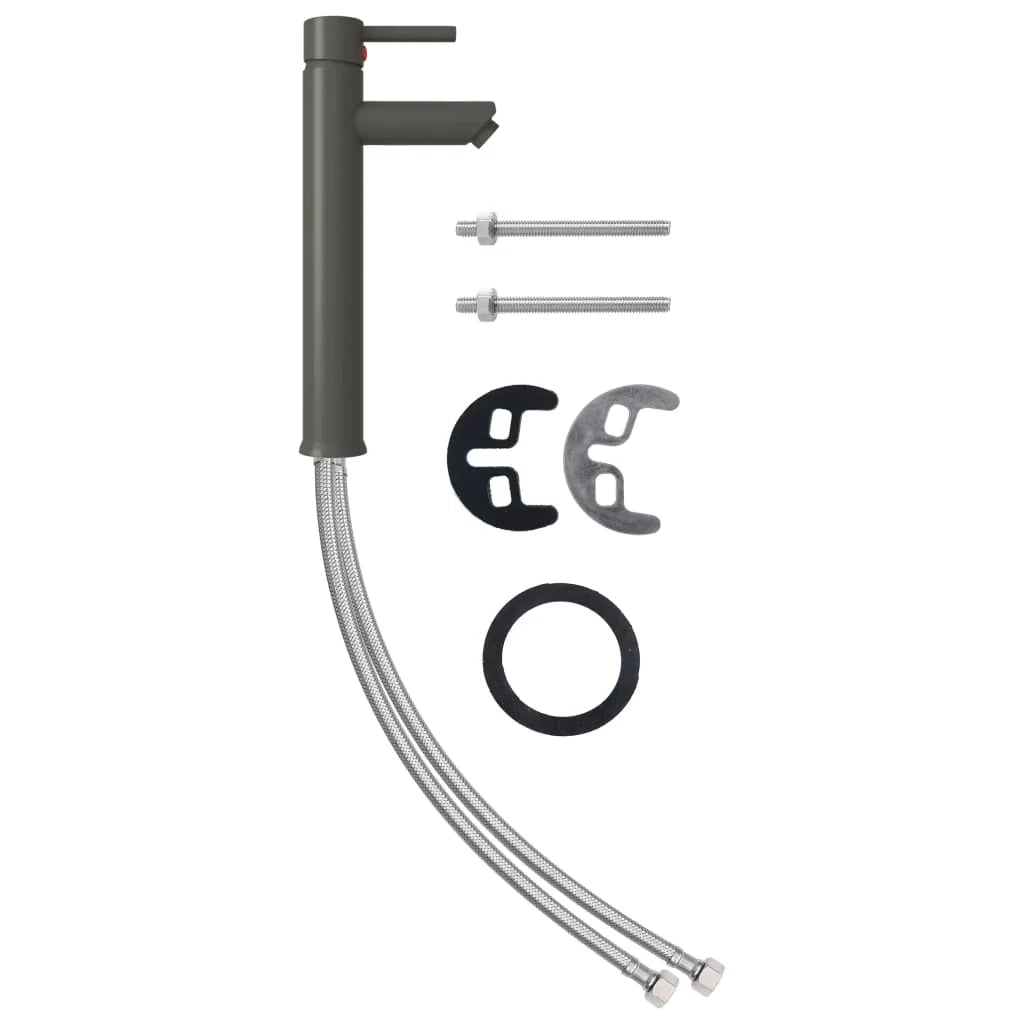 Miscelatore per bagno rubinetto per cucina miscelatore per doccia rubinetto per lavabo casa interna 12x30 cm grigio 02_0003504