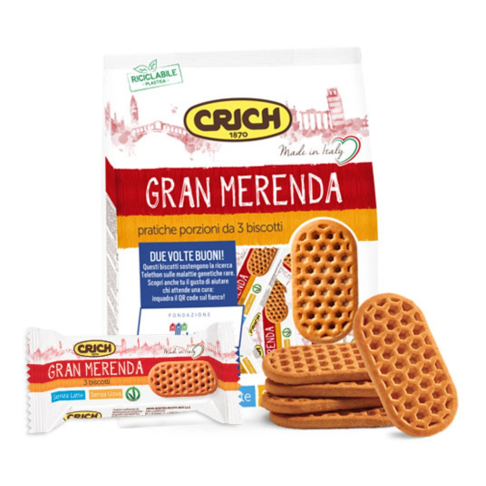 Crich gran merenda biscotti classici monoporzione 6 confezioni da 500 grammi