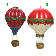 Mongolfiera natalizia in poliresina