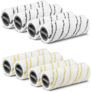 Set di microfibra per pulizia pavimenti duri - Microfibra di alta qualità - Colori giallo e grigio - Senza peli - Lavabile in lavatrice - Adatto per Kärcher FC7...