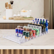 Organizzatore automatico per bottiglie di birra e bibite in vetro per frigorifero, capacità 25 bottiglie, dimensioni 330ML, 440ML, 500ML