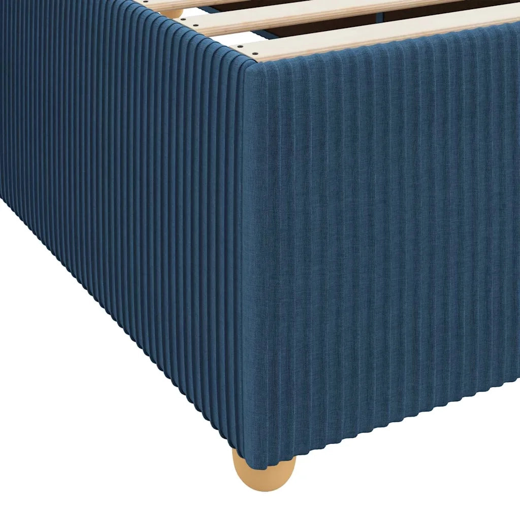 Struttura del letto con materasso Blu 180 x 200 cm Tessuto 3398424