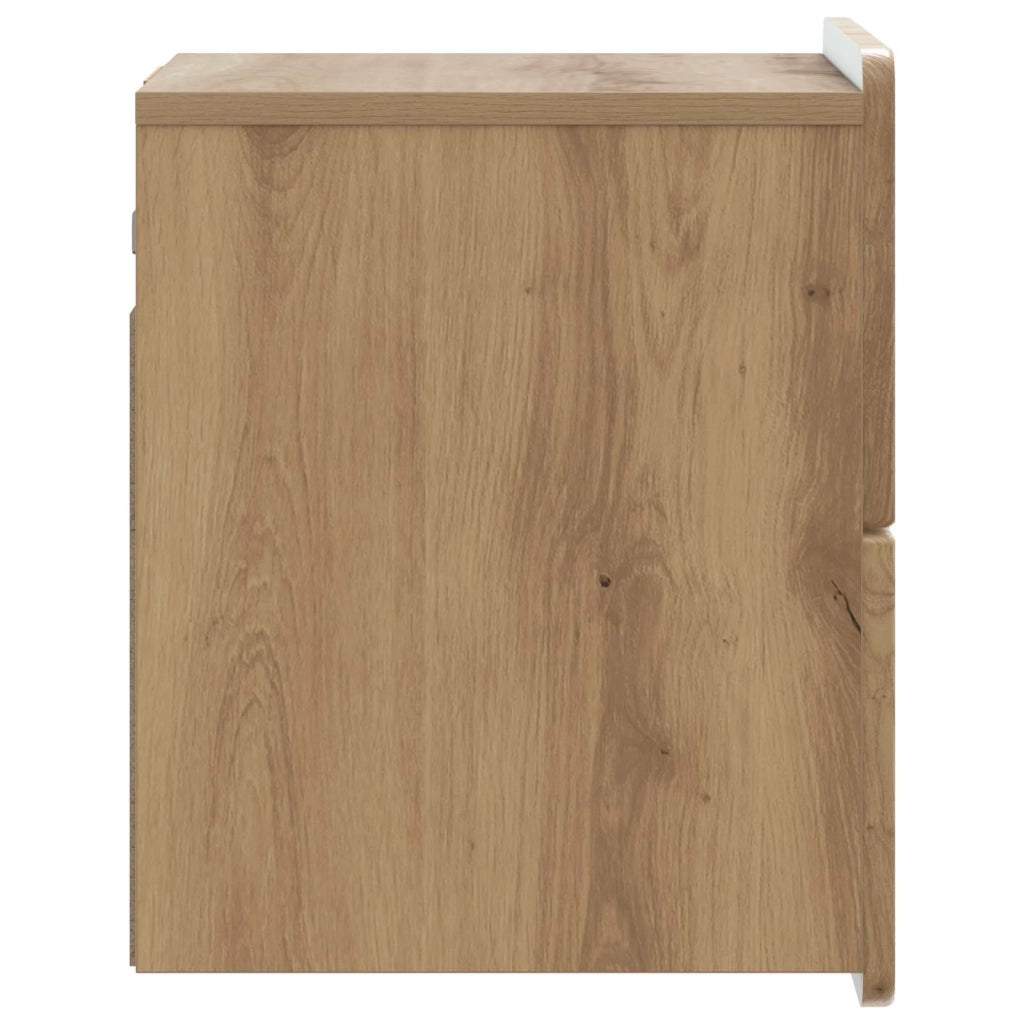 Mobiletto da notte a muro Rovere Artigianale 33 x 34,5 x 43 cm 898313