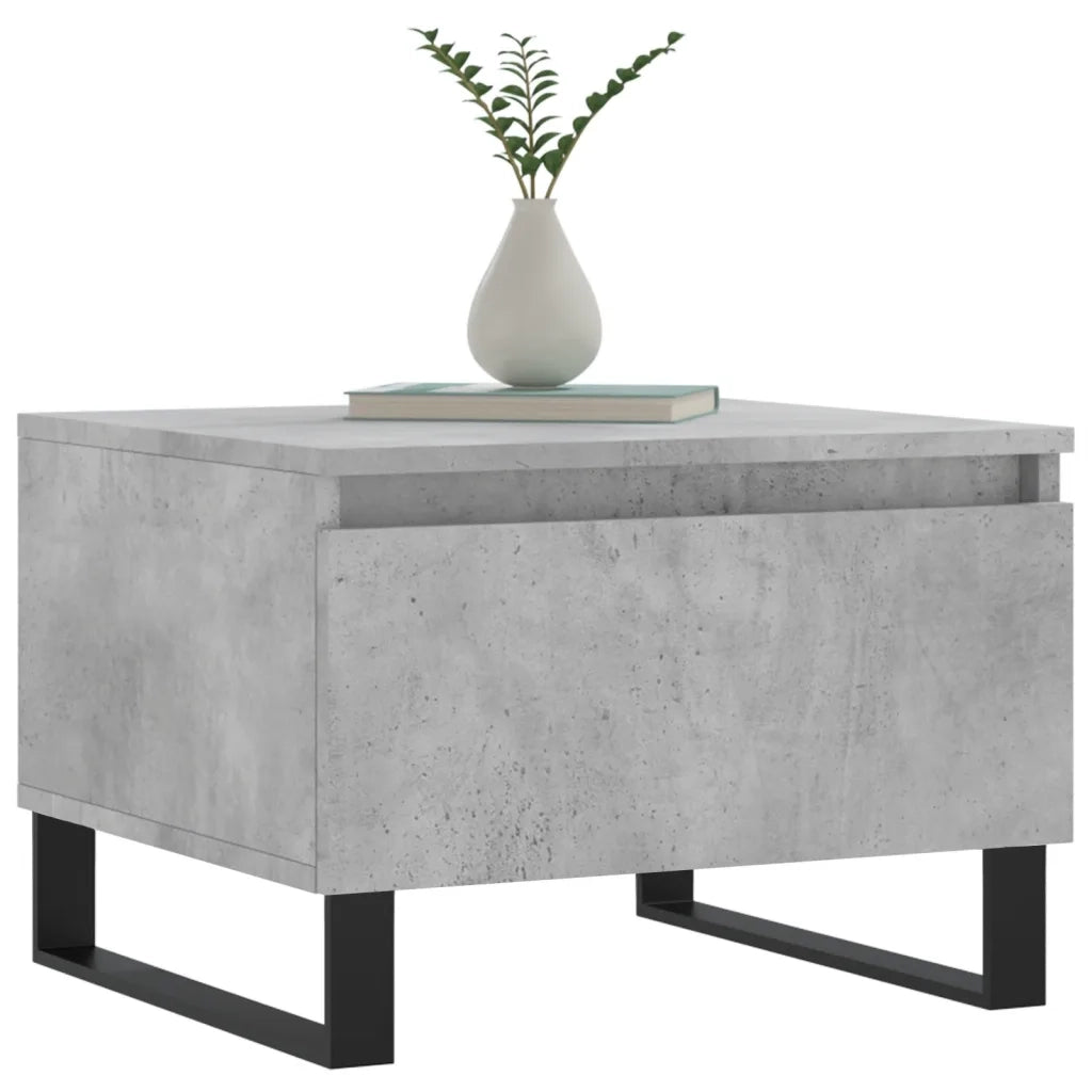 Tavolini Salotto 2pz Grigio Cemento 50x46x35 Legno Multistrato 830885