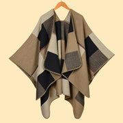 Sciarpa in cashmere con motivo a rombi geometrici