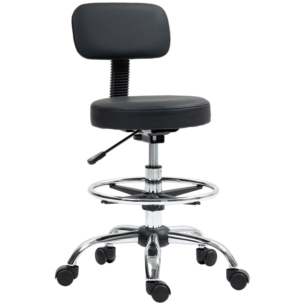 Sedia da ufficio, sedia ergonomica da disegno, sedia per computer regolabile in altezza con poggiapiedi, sedia da scrivania, sedia girevole per