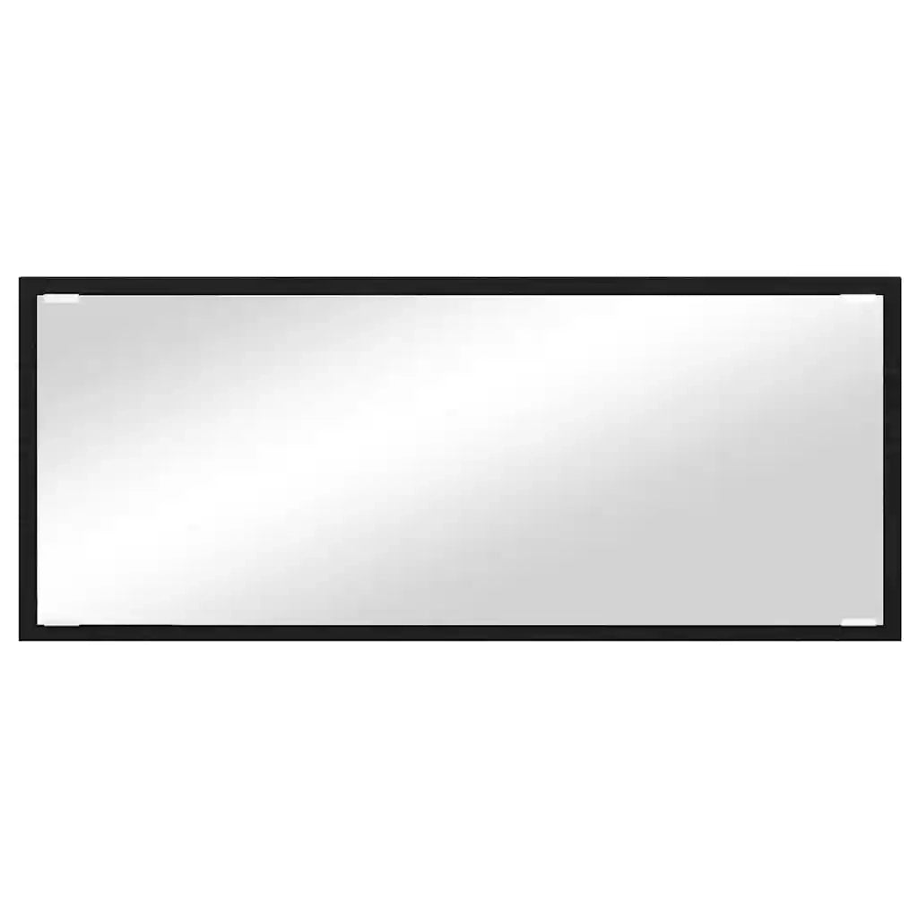 Specchio Rovere Nero 90 x 8,5 x 37 cm Legno multistrato