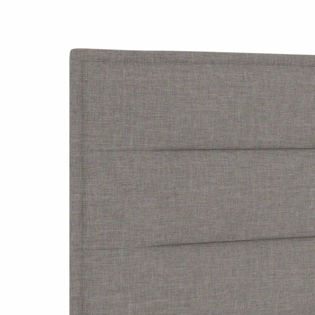 Letto con Box Spring, Materasso e LED Tortora 140 x 190 cm 3451935