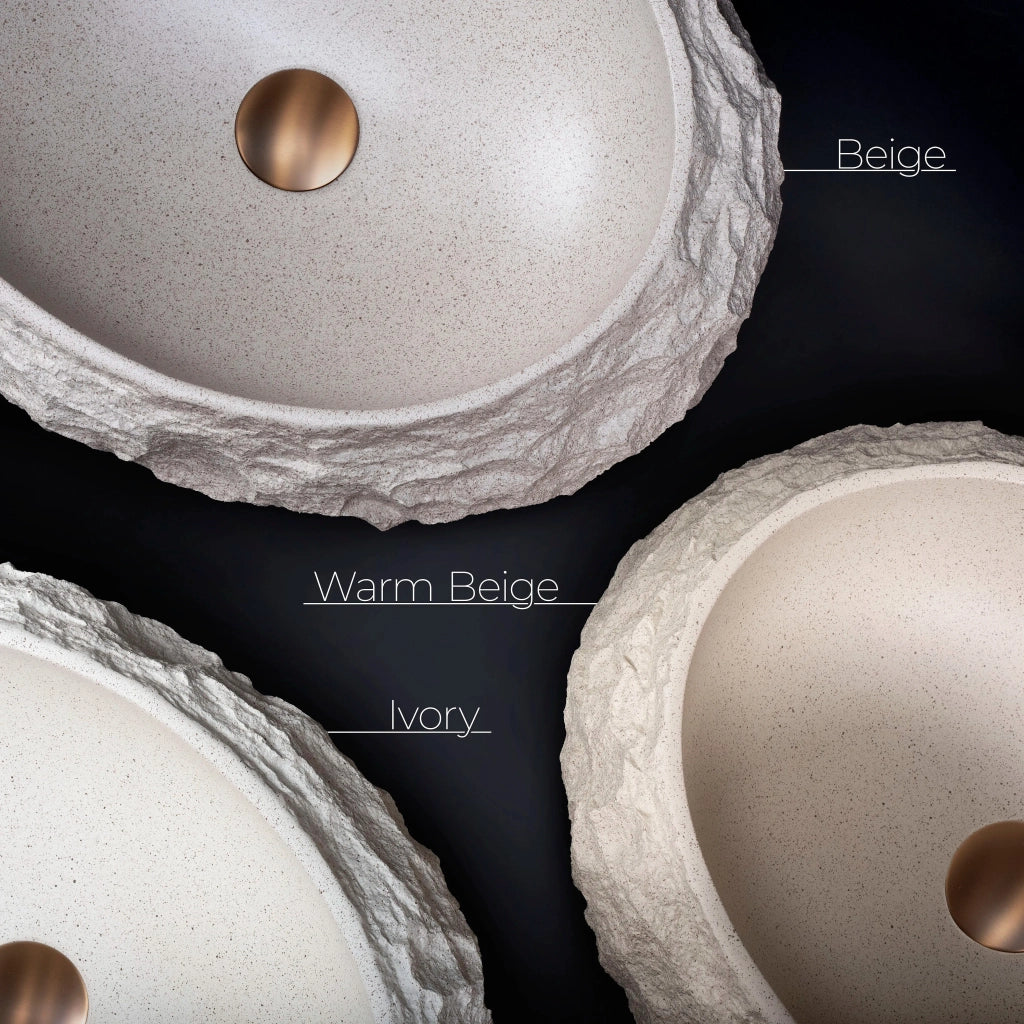 Lavabo Da Appoggio Rea Mika Beige