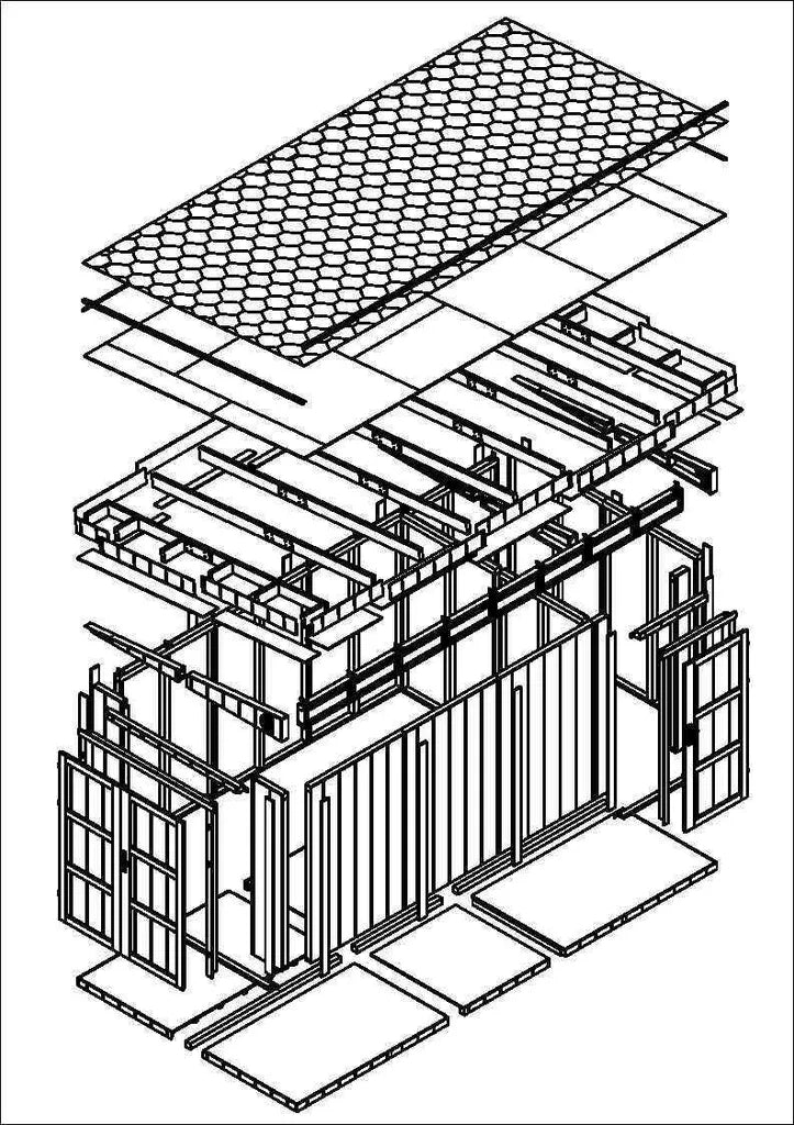 Casetta da Giardino di QUALIT? PREMIUM 8.52+2.95m?²-L530xW279cm - TIMBELA M905C