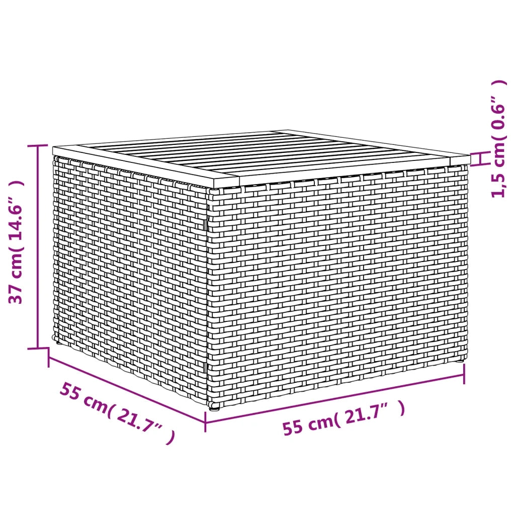 Set Divani da Giardino con Cuscini 7pz Nero Polyrattan 3226636