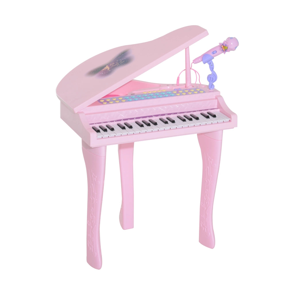 Pianoforte Elettronico per Bambini con Microfono e Luci ¨C Minimal ¨C Rosa 37 Tasti