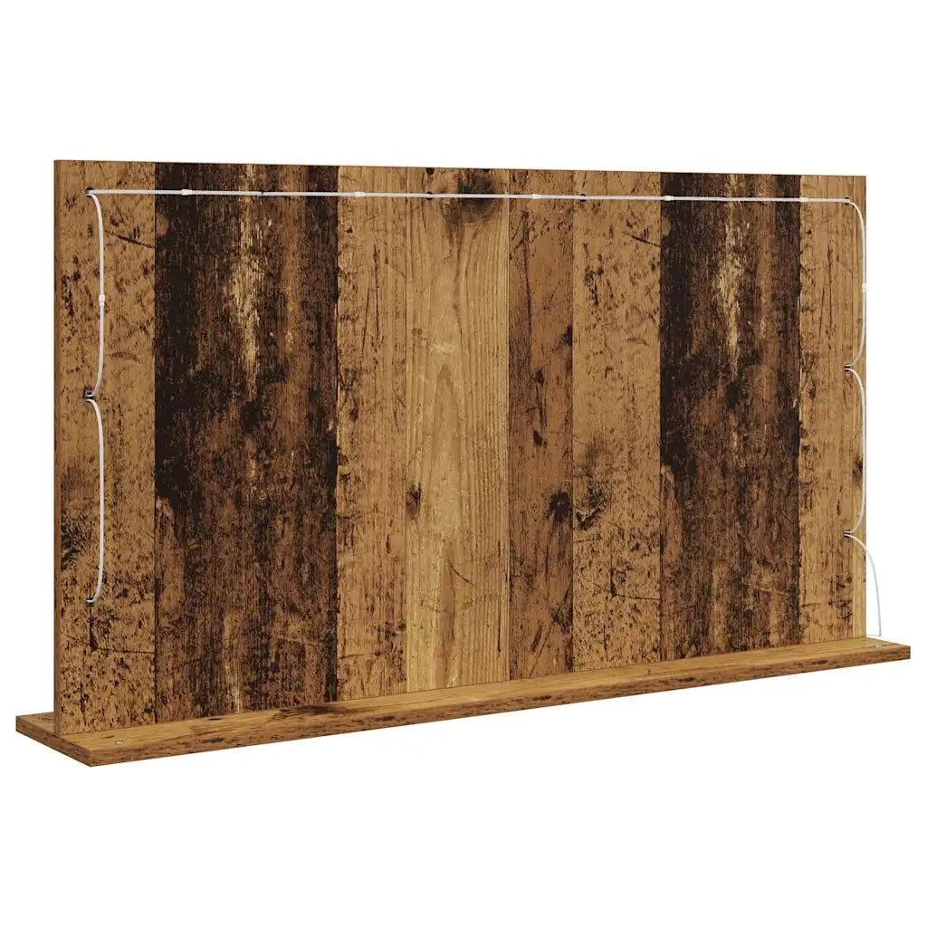 Specchio da Vanit¨¤ Rettangolare Legno vecchio 100 x 55 x 18 cm