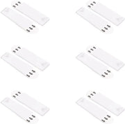 Fermo Foto - Adesivo - Senza Spilli - Calendari Foto Disegni - 12 Pezzi - Appeso Foto - Adatto per Diversi Supporti - 5x2cm - Bianco